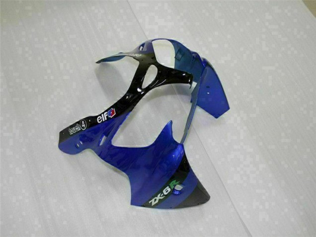 Blue 2000-2002 Kawasaki ZX6R Motorcycle Fairing Blue 2000-2002 Kawasaki ZX6R Motorcycle Fairing