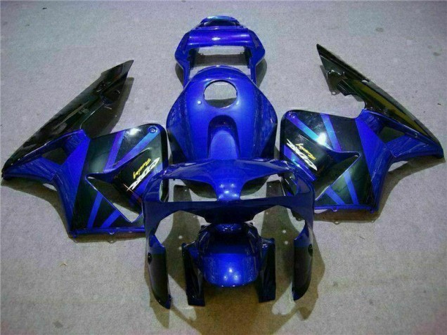 Blue 2003-2004 Honda CBR600RR Motorcycle Fairing Blue 2003-2004 Honda CBR600RR Motorcycle Fairing