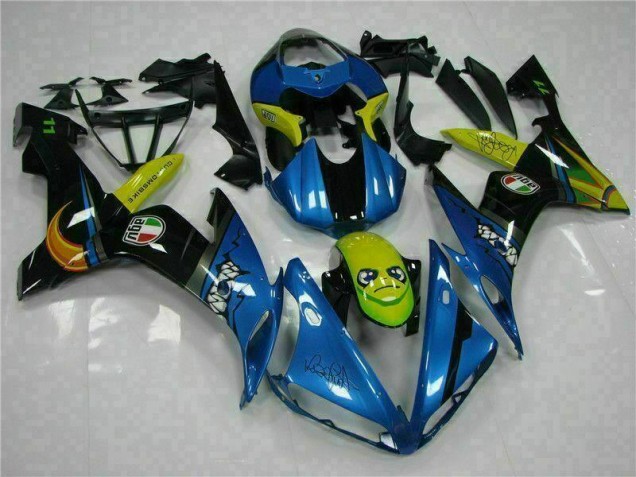 Blue 2004-2006 Yamaha YZF R1 Motorcycle Bodywork Blue 2004-2006 Yamaha YZF R1 Motorcycle Bodywork
