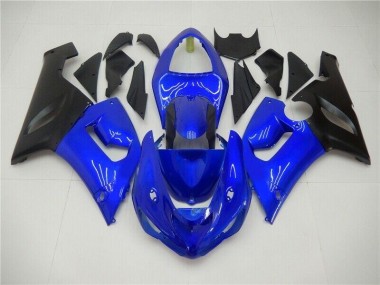 Blue 2005-2006 Kawasaki ZX6R Motorcycle Fairing