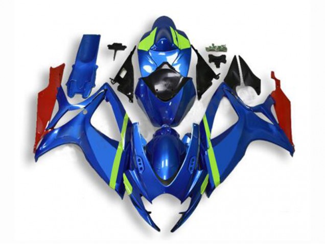Blue 2006-2007 Suzuki GSXR 600/750 Motorcycle Fairing Kits Blue 2006-2007 Suzuki GSXR 600/750 Motorcycle Fairing Kits