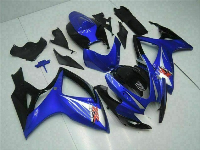 Blue 2006-2007 Suzuki GSXR 600/750 Motorcycle Fairing Kits & Plastic Blue 2006-2007 Suzuki GSXR 600/750 Motorcycle Fairing Kits & Plastic