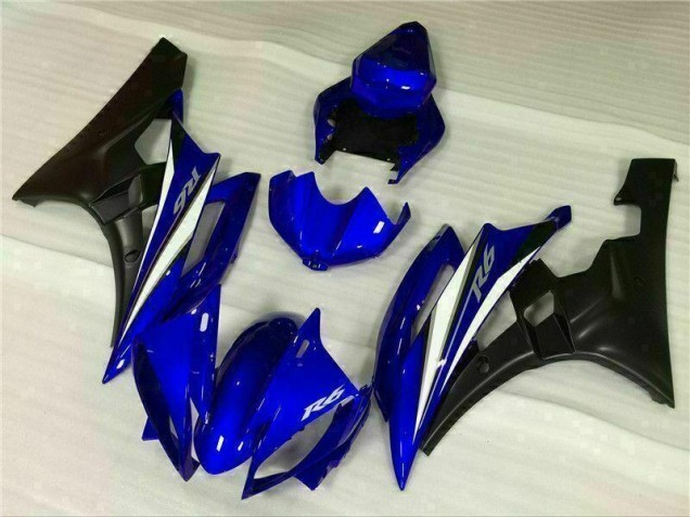 Blue 2006-2007 Yamaha YZF R6 Motorcycle Fairing Blue 2006-2007 Yamaha YZF R6 Motorcycle Fairing