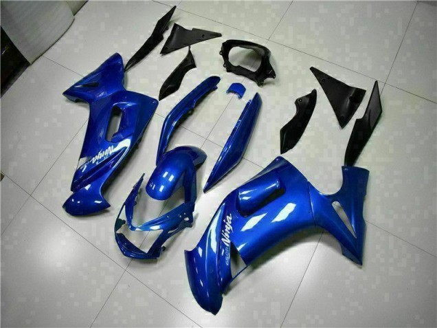 Blue 2006-2008 Kawasaki EX650 Motorcycle Fairings Blue 2006-2008 Kawasaki EX650 Motorcycle Fairings