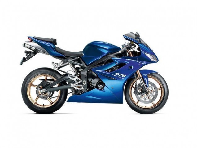 Blue 2006-2008 Triumph Daytona 675 Triple Motorcycle Fairings Blue 2006-2008 Triumph Daytona 675 Triple Motorcycle Fairings