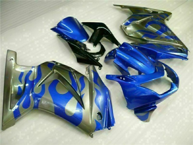 Blue 2008-2012 Kawasaki EX250 Motorcycle Fairings Blue 2008-2012 Kawasaki EX250 Motorcycle Fairings