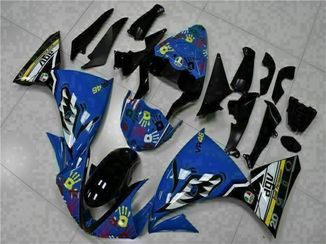 Blue 2009-2011 Yamaha YZF R1 Motorcycle Fairing Blue 2009-2011 Yamaha YZF R1 Motorcycle Fairing