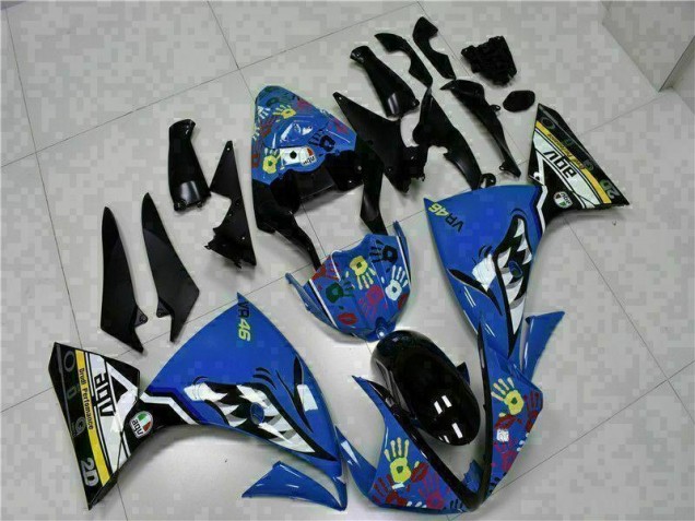 Blue 2009-2011 Yamaha YZF R1 Motorcycle Fairing Blue 2009-2011 Yamaha YZF R1 Motorcycle Fairing