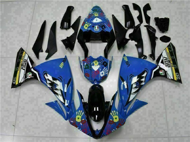 Blue 2009-2011 Yamaha YZF R1 Motorcycle Fairing Blue 2009-2011 Yamaha YZF R1 Motorcycle Fairing