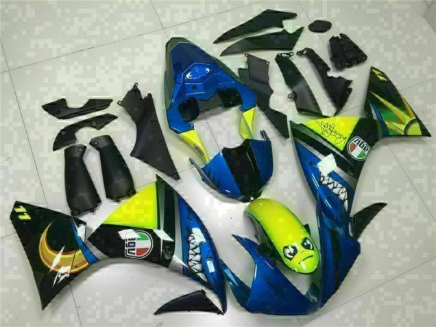 Blue 2009-2011 Yamaha YZF R1 Motorcycle Fairings Blue 2009-2011 Yamaha YZF R1 Motorcycle Fairings