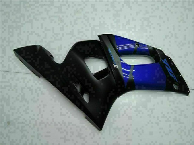 Blue Black 1998-2002 Yamaha YZF R6 Motorcycle Fairing Blue Black 1998-2002 Yamaha YZF R6 Motorcycle Fairing