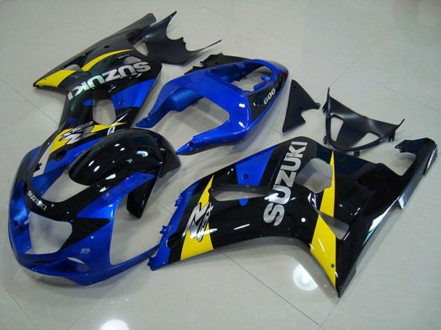Blue Black 2001-2003 Suzuki GSXR 750 Motorcycle Fairings Blue Black 2001-2003 Suzuki GSXR 750 Motorcycle Fairings