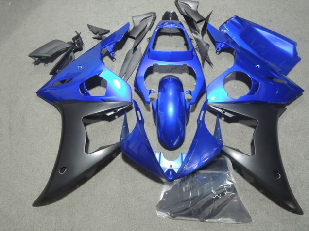 Blue Black 2003-2005 Yamaha YZF R6 Motorcycle Fairing Blue Black 2003-2005 Yamaha YZF R6 Motorcycle Fairing