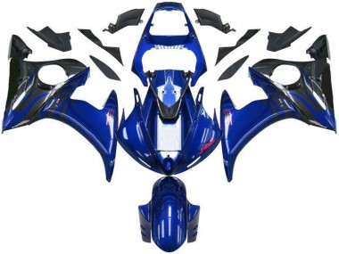 Blue Black 2003-2005 Yamaha YZF R6 Motorcycle Fairings