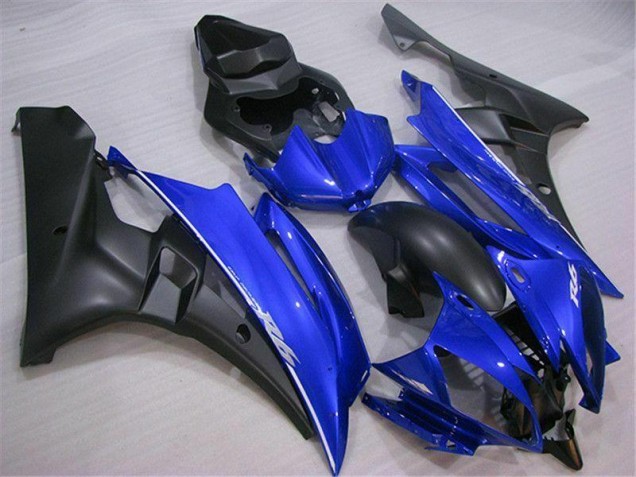 Blue Black 2006-2007 Yamaha YZF R6 Aftermarket Motorcycle Fairings Blue Black 2006-2007 Yamaha YZF R6 Aftermarket Motorcycle Fairings