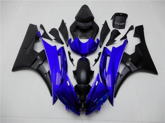 Blue Black 2006-2007 Yamaha YZF R6 Motorcycle Fairing & Bodywork Blue Black 2006-2007 Yamaha YZF R6 Motorcycle Fairing & Bodywork