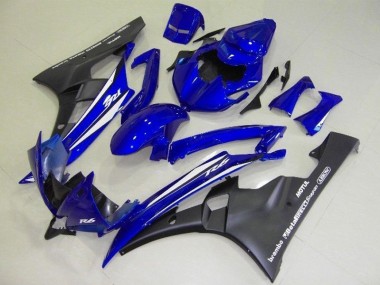 Blue Black 2006-2007 Yamaha YZF R6 Motorcycle Fairings