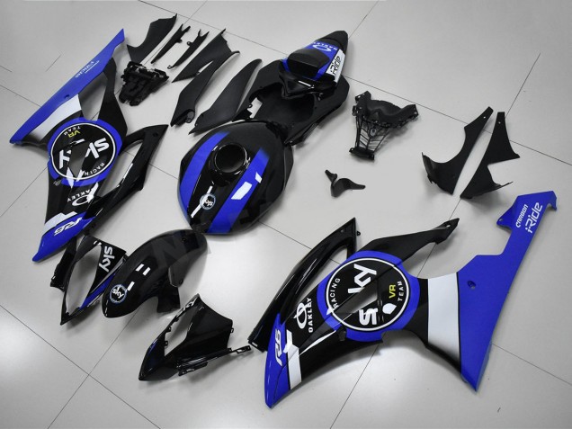 Blue Black 2008-2016 Yamaha YZF R6 Motorcycle Fairings Blue Black 2008-2016 Yamaha YZF R6 Motorcycle Fairings