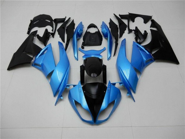 Blue Black 2009-2012 Kawasaki ZX6R Motorcycle Fairing Blue Black 2009-2012 Kawasaki ZX6R Motorcycle Fairing