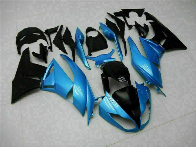 Blue Black 2009-2012 Kawasaki ZX6R Motorcycle Fairings Blue Black 2009-2012 Kawasaki ZX6R Motorcycle Fairings