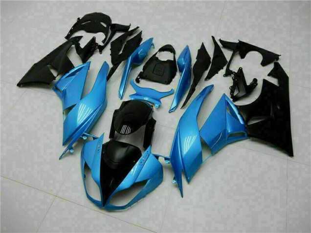 Blue Black 2009-2012 Kawasaki ZX6R Motorcycle Fairings Blue Black 2009-2012 Kawasaki ZX6R Motorcycle Fairings