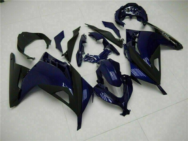 Blue Black 2013-2016 Kawasaki EX300 Motorcycle Fairings Blue Black 2013-2016 Kawasaki EX300 Motorcycle Fairings