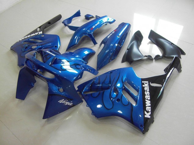 Blue Black Flame 1994-1997 Kawasaki ZX9R Motorcycle Fairing Blue Black Flame 1994-1997 Kawasaki ZX9R Motorcycle Fairing