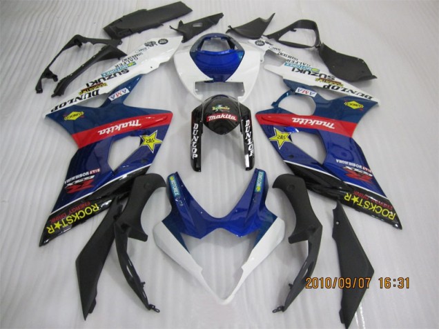 Blue Black Rockstar 2005-2006 Suzuki GSXR 1000 Motorcycle Fairings Blue Black Rockstar 2005-2006 Suzuki GSXR 1000 Motorcycle Fairings