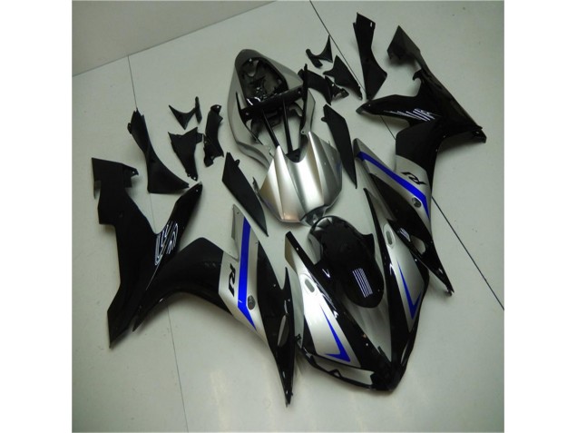 Blue Black Silver 2004-2006 Yamaha YZF R1 Motorcycle Fairings Blue Black Silver 2004-2006 Yamaha YZF R1 Motorcycle Fairings