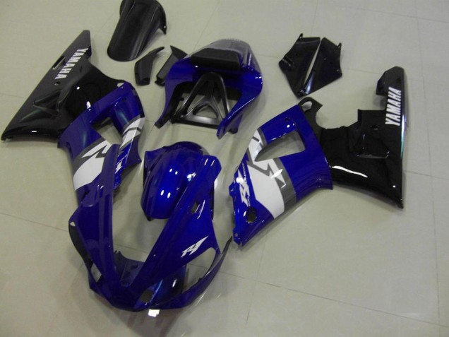 Blue Black White 2000-2001 Yamaha YZF R1 Motorcycle Fairings Blue Black White 2000-2001 Yamaha YZF R1 Motorcycle Fairings