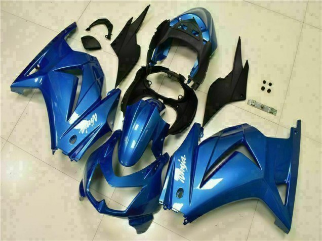 Blue Black White Ninja 2008-2012 Kawasaki EX250 Motorcycle Fairings Blue Black White Ninja 2008-2012 Kawasaki EX250 Motorcycle Fairings