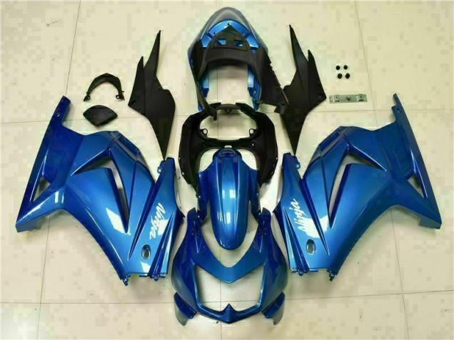 Blue Black White Ninja 2008-2012 Kawasaki EX250 Motorcycle Fairings Blue Black White Ninja 2008-2012 Kawasaki EX250 Motorcycle Fairings