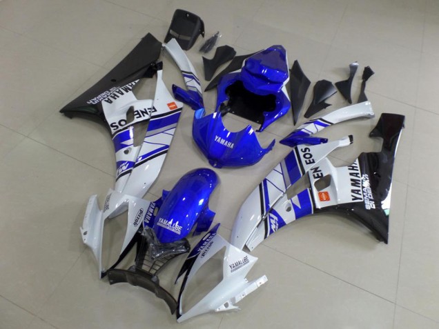 Blue Blue White ENEOS 2006-2007 Yamaha YZF R6 Motorcycle Fairings Blue Blue White ENEOS 2006-2007 Yamaha YZF R6 Motorcycle Fairings