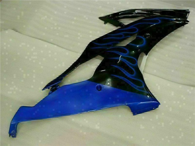 Blue Flame Black 2008-2016 Yamaha YZF R6 Motorcycle Fairings Blue Flame Black 2008-2016 Yamaha YZF R6 Motorcycle Fairings