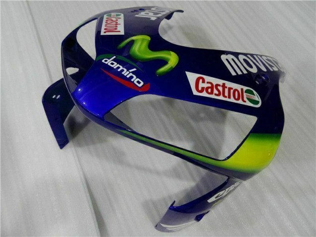 Blue Green Movistar Castrol 2003-2004 Honda CBR600RR Motorcycle Fairings Blue Green Movistar Castrol 2003-2004 Honda CBR600RR Motorcycle Fairings