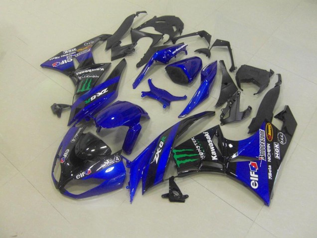 Blue Monster 2009-2012 Kawasaki ZX6R Motorcycle Fairings Blue Monster 2009-2012 Kawasaki ZX6R Motorcycle Fairings