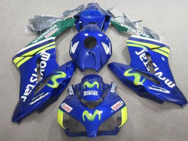 Blue Movistar Castrol 2004-2005 Honda CBR1000RR Motorcycle Fairings