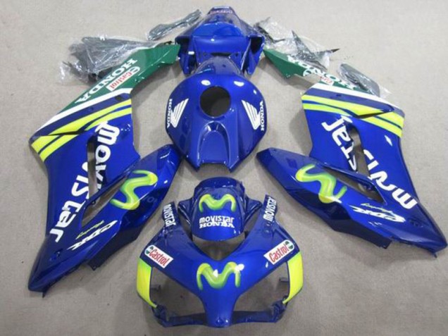 Blue Movistar Castrol 2004-2005 Honda CBR1000RR Motorcycle Fairings Blue Movistar Castrol 2004-2005 Honda CBR1000RR Motorcycle Fairings