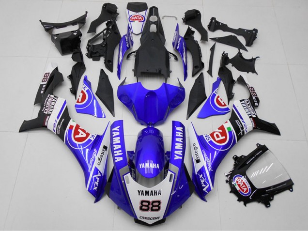 Blue PATA 88 2015-2019 Yamaha YZF R1 Motorcycle Fairings Blue PATA 88 2015-2019 Yamaha YZF R1 Motorcycle Fairings