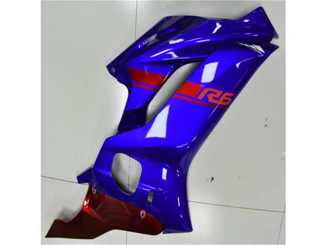 Blue Red 2017-2021 Yamaha YZF R6 Motorcycle Fairings
