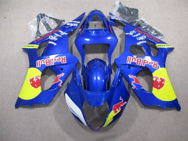 Blue Red Bull 2003-2004 Suzuki GSXR 1000 Motorcycle Fairings Blue Red Bull 2003-2004 Suzuki GSXR 1000 Motorcycle Fairings