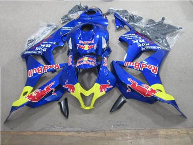 Blue Red Bull 2007-2008 Honda CBR600RR Motorcycle Fairings