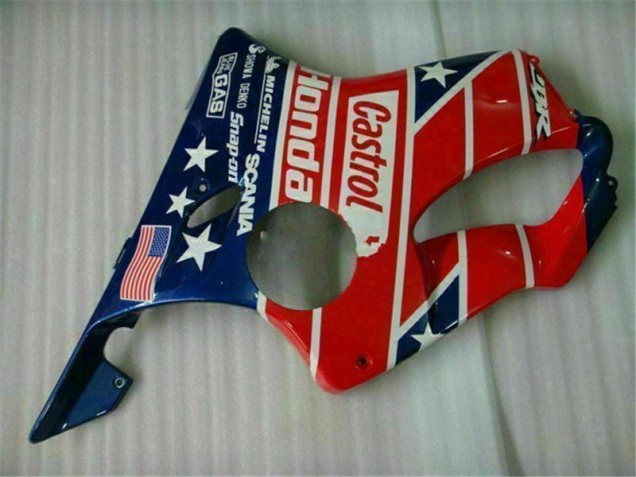 Blue Red Castrol Cycle World 2004-2007 Honda CBR600 F4i Motorcycle Fairings Blue Red Castrol Cycle World 2004-2007 Honda CBR600 F4i Motorcycle Fairings