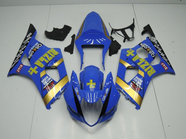 Blue Rizla 2003-2004 Suzuki GSXR 1000 Motorcycle Fairings Blue Rizla 2003-2004 Suzuki GSXR 1000 Motorcycle Fairings