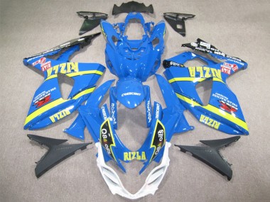 Blue Rizla Q8 Oils 2009-2016 Suzuki GSXR 1000 Motorcycle Fairings