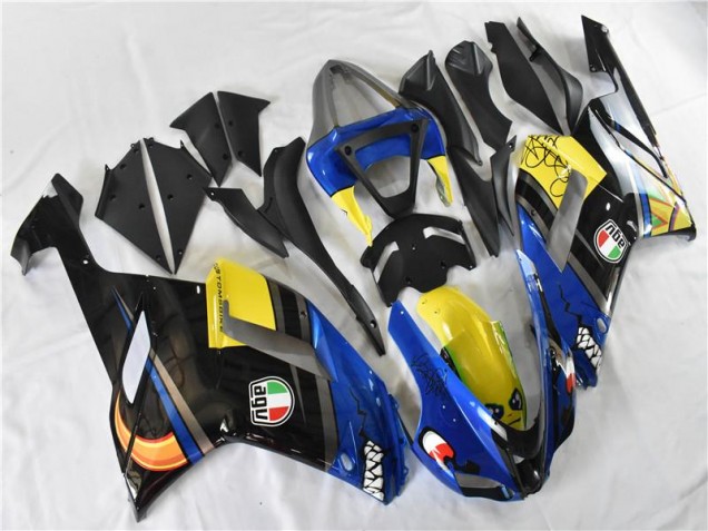 Blue Shark 2007-2008 Kawasaki ZX6R Motorcycle Fairings Blue Shark 2007-2008 Kawasaki ZX6R Motorcycle Fairings