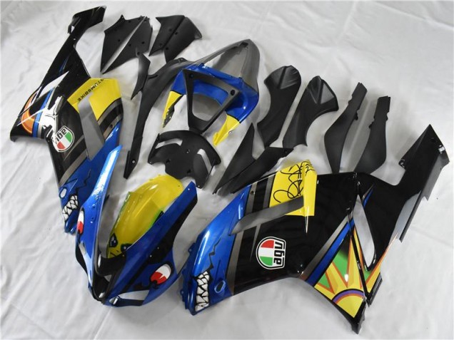 Blue Shark 2007-2008 Kawasaki ZX6R Motorcycle Fairings Blue Shark 2007-2008 Kawasaki ZX6R Motorcycle Fairings