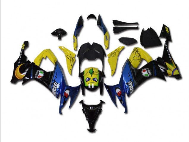 Blue Shark 2008-2010 Kawasaki ZX10R Motorcycle Fairings Blue Shark 2008-2010 Kawasaki ZX10R Motorcycle Fairings