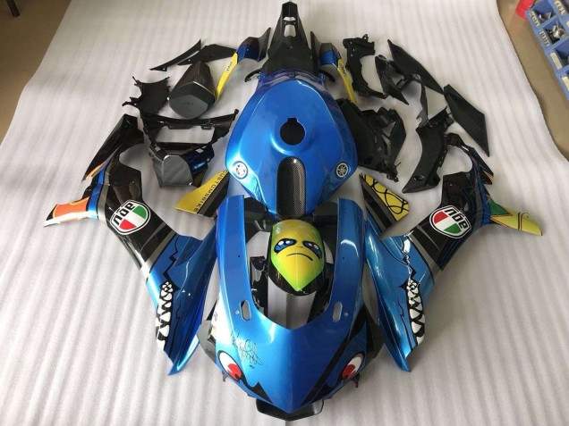 Blue Shark 2015-2019 Yamaha YZF R1 Motorcycle Fairings Blue Shark 2015-2019 Yamaha YZF R1 Motorcycle Fairings