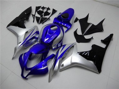 Blue Silver Black 2007-2008 Honda CBR600RR Motorcycle Fairings